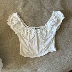 Super cute, soft Sky & Sparrow corset top